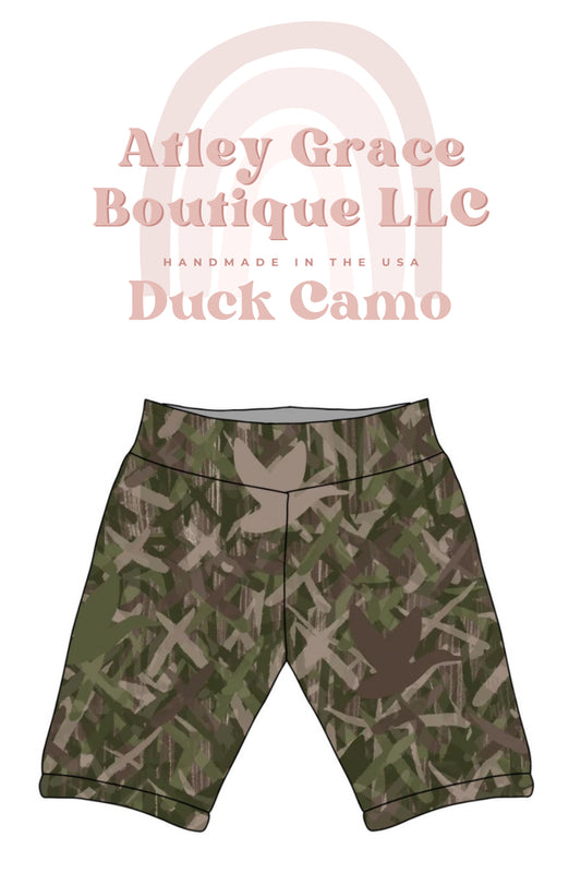 Duck Camo | Biker Shorts