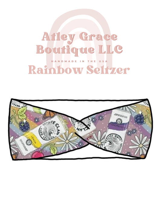 Rainbow Seltzer | Mama Karly Headwrap