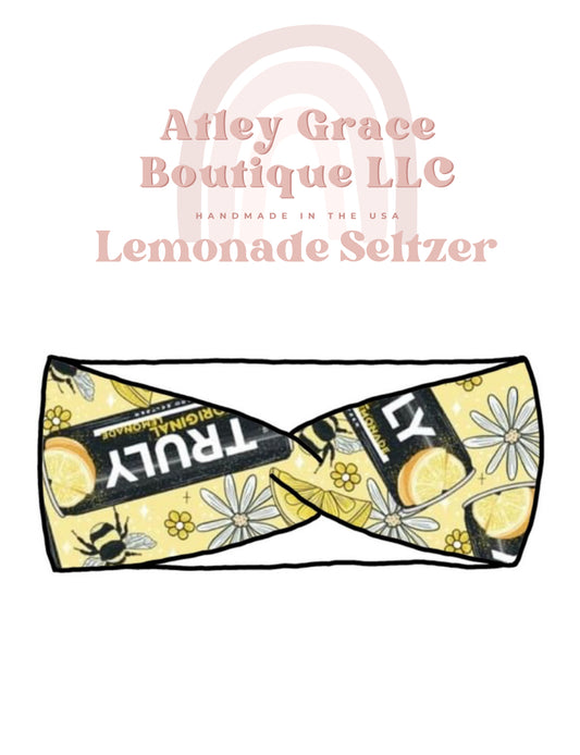 Lemonade Seltzer | Mama Karly Headwrap