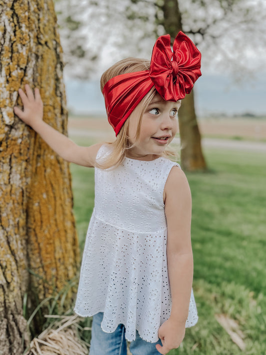 Metallic Cherry | Magnolia Bow