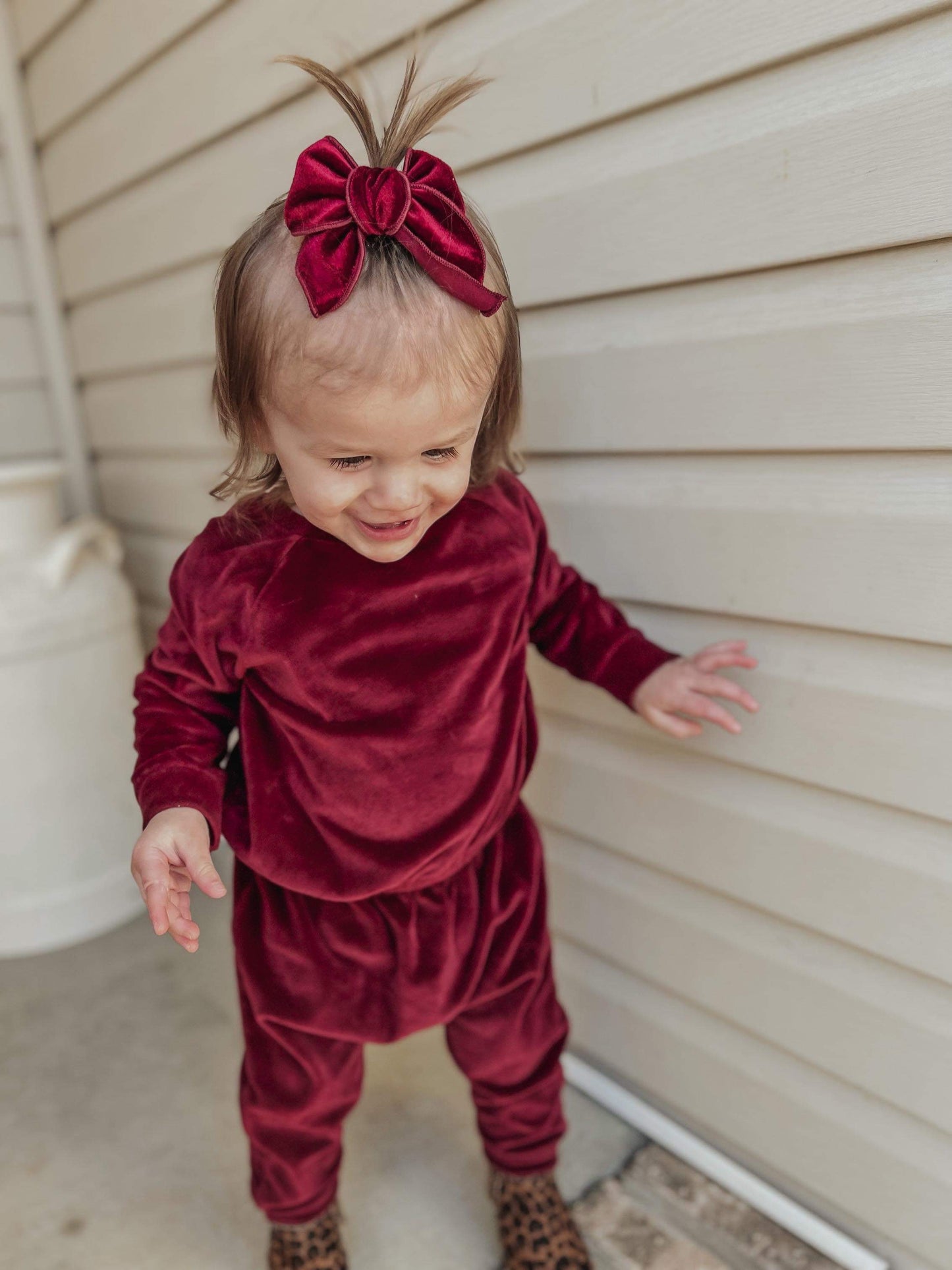 Marsala | Velvet Bailey Bow