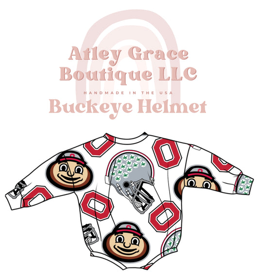 Buckeye Helmet | Sweater Romper