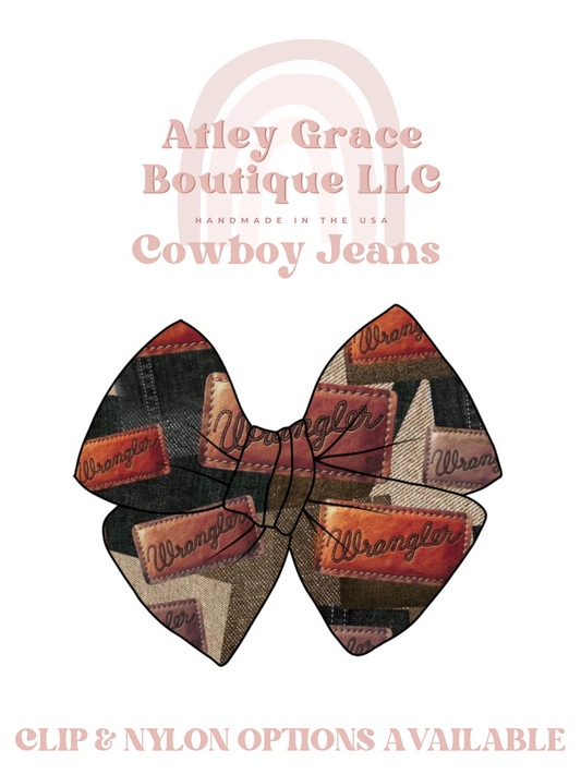 Cowboy Jeans | Gracelyn Bow