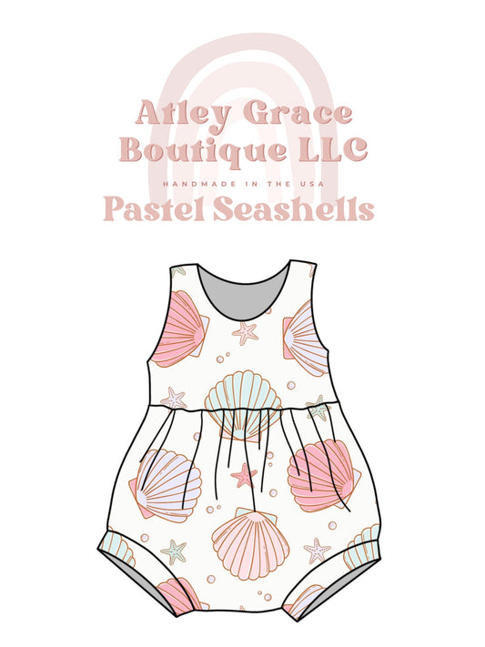 Pastel Seashells | Bubble Romper