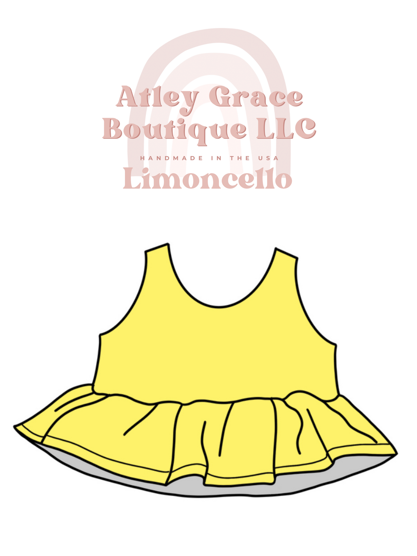 Limoncello | Rib Knit Peplum