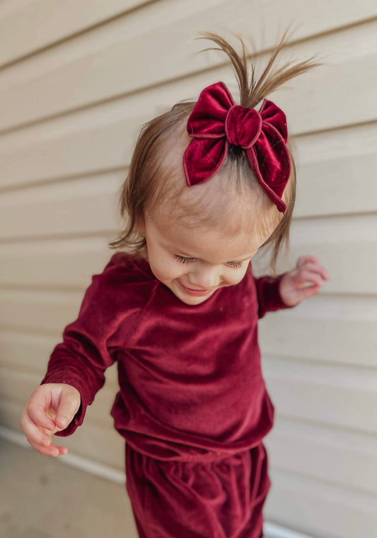 Marsala | Velvet Bailey Bow