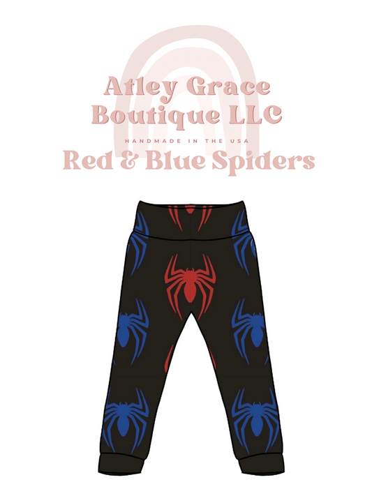 Red & Blue Spiders | Joggers