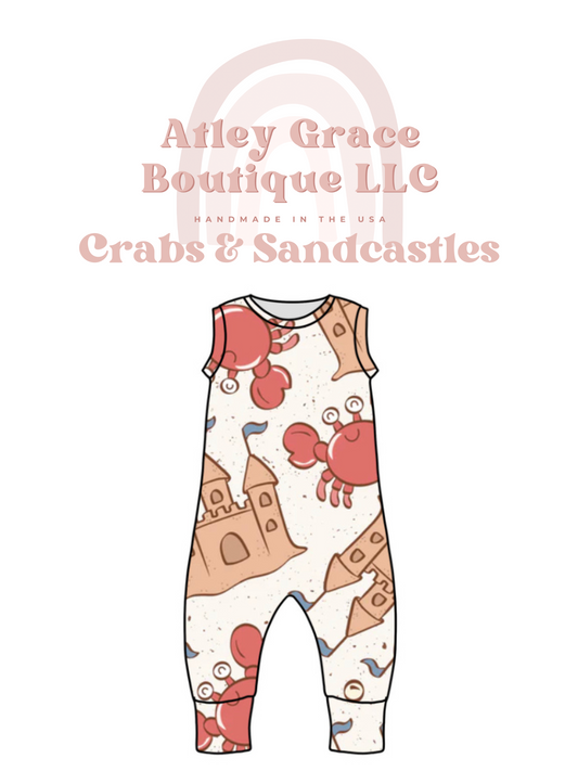 Crabs & Sandcastles | Rowen Romper