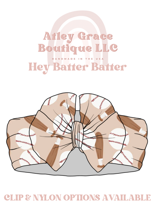 Hey Batter Batter | Magnolia Bow