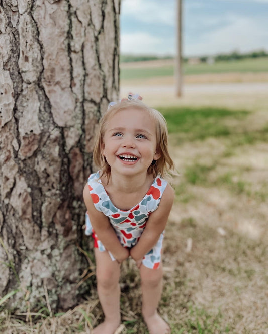 Red White & Moo | Peplum